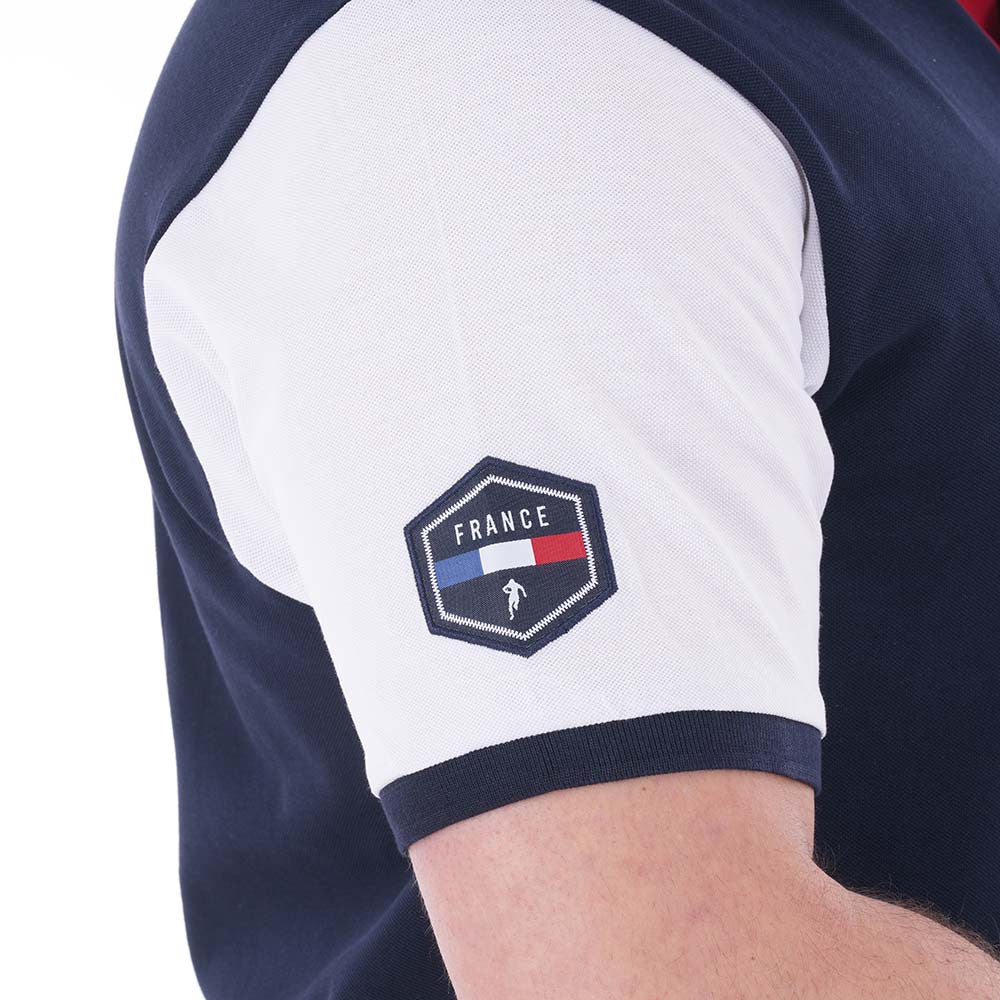 Polo French Rugby Club à manches courtes bleu marine Ruckfield